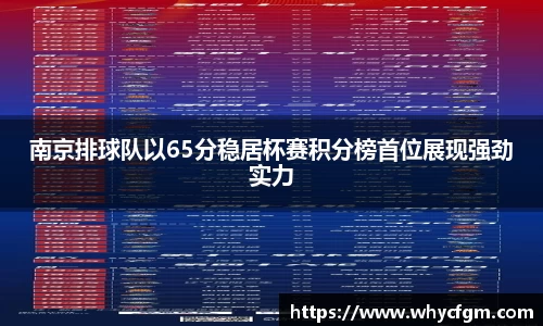 南京排球队以65分稳居杯赛积分榜首位展现强劲实力